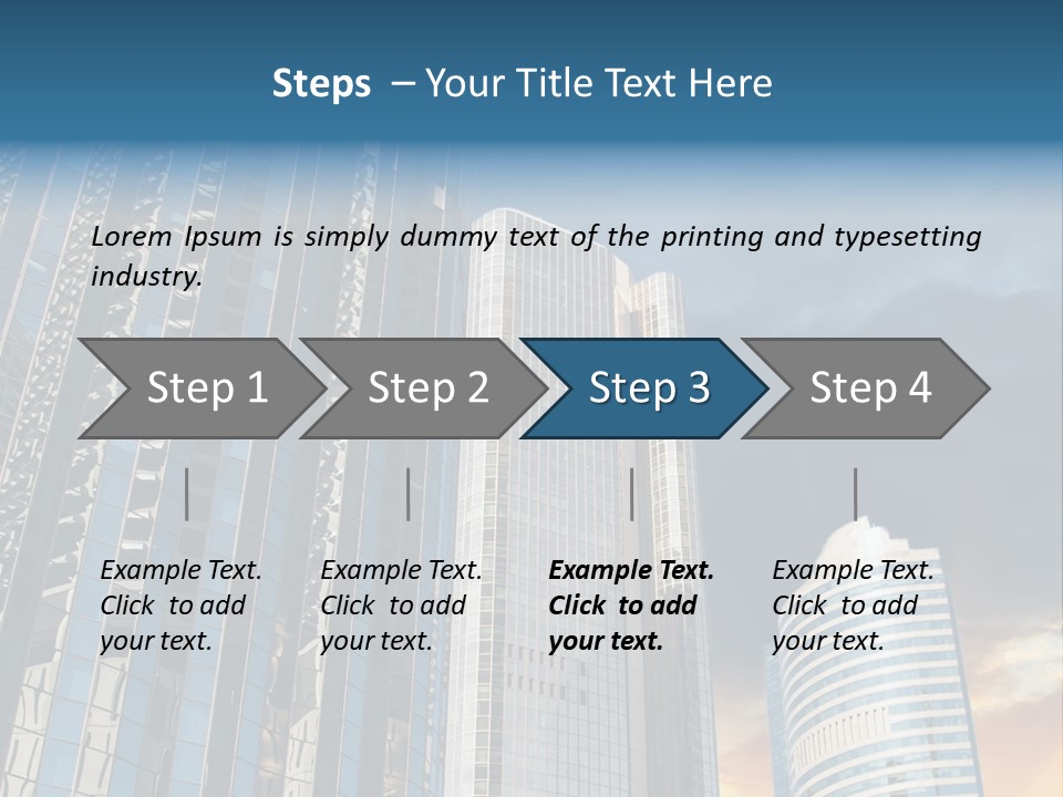 Water Window Corporate PowerPoint Template