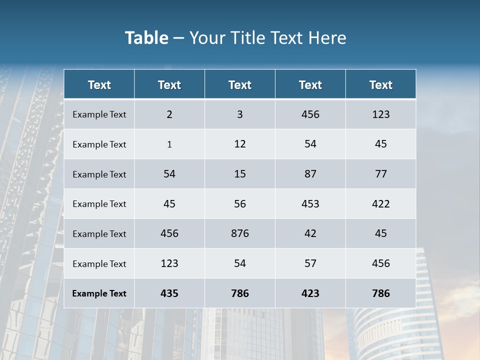 Water Window Corporate PowerPoint Template