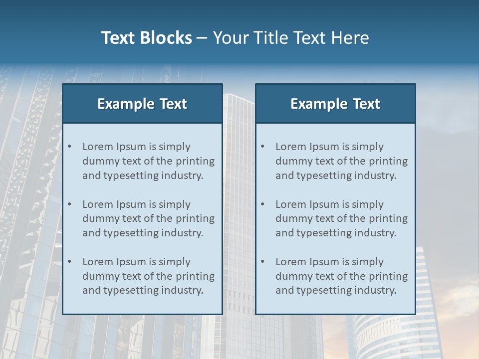 Water Window Corporate PowerPoint Template