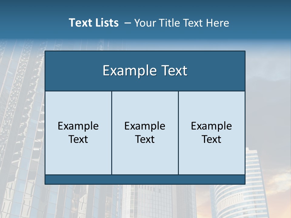 Water Window Corporate PowerPoint Template