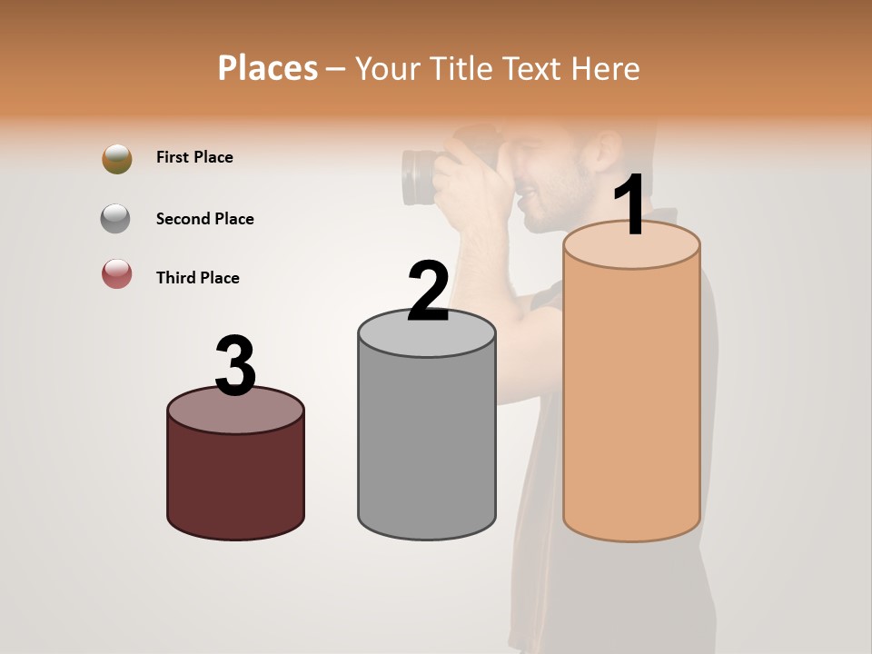 Single Photograph Gray PowerPoint Template