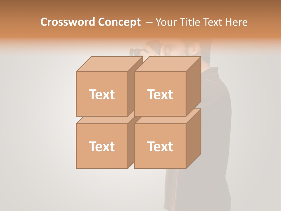 Single Photograph Gray PowerPoint Template