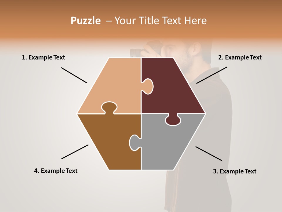 Single Photograph Gray PowerPoint Template