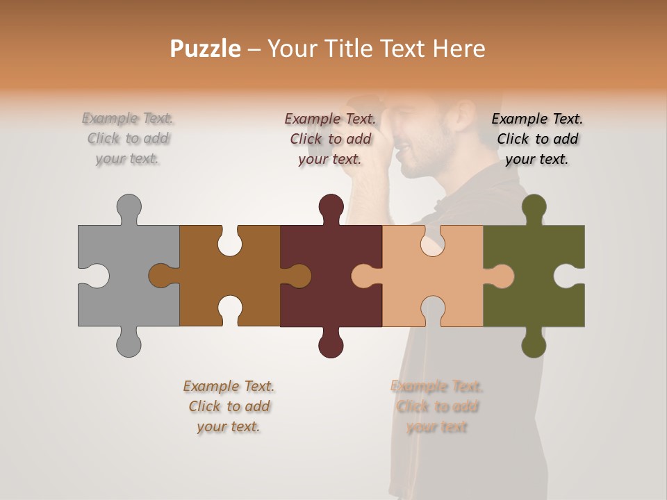 Single Photograph Gray PowerPoint Template