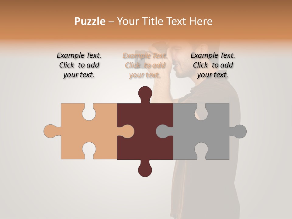 Single Photograph Gray PowerPoint Template