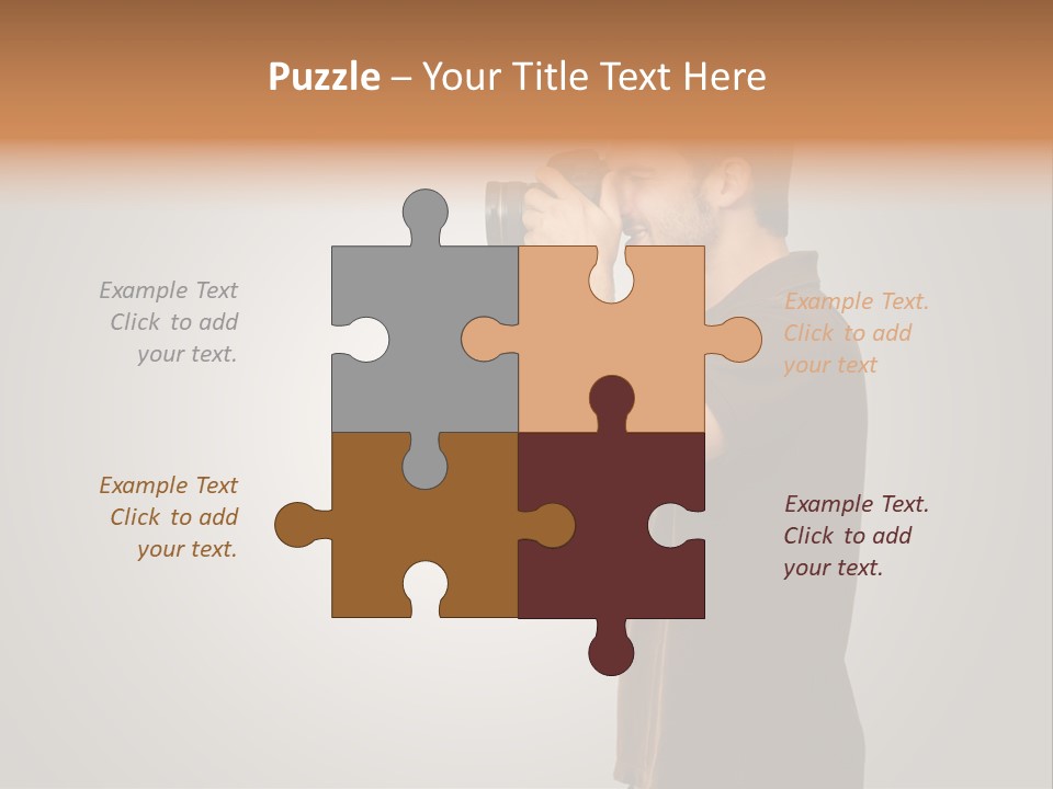 Single Photograph Gray PowerPoint Template