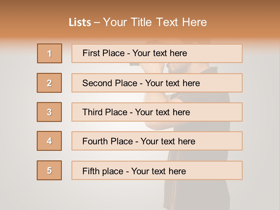 Single Photograph Gray PowerPoint Template