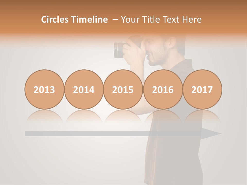 Single Photograph Gray PowerPoint Template