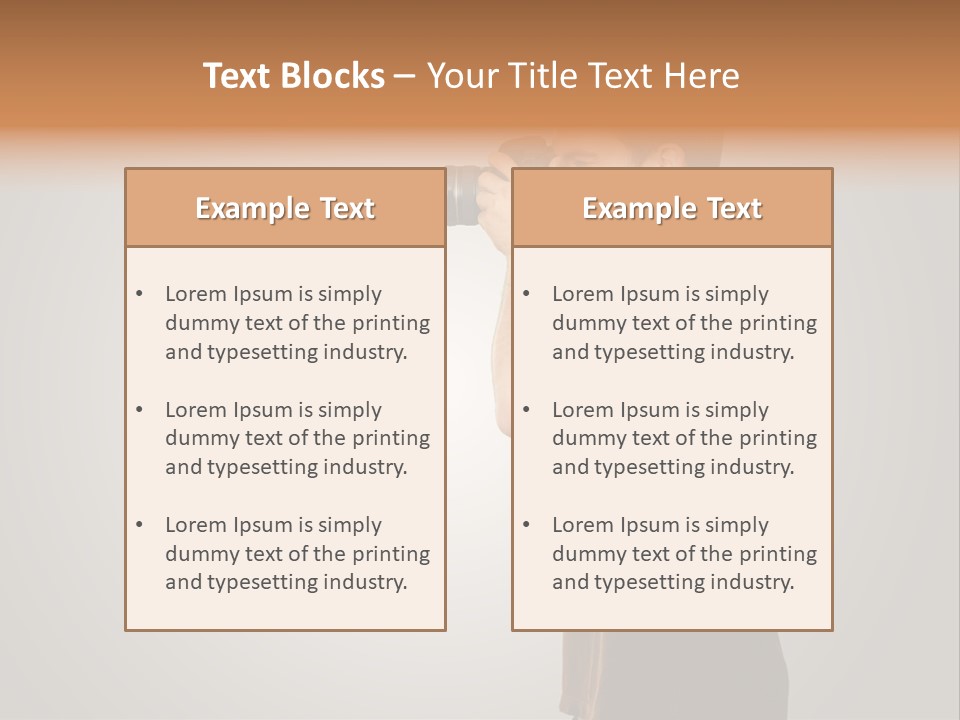 Single Photograph Gray PowerPoint Template