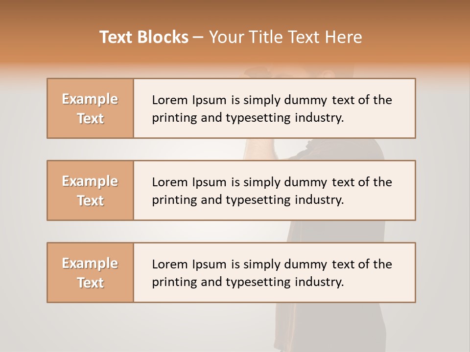 Single Photograph Gray PowerPoint Template