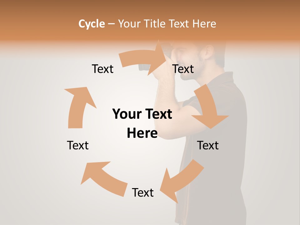 Single Photograph Gray PowerPoint Template