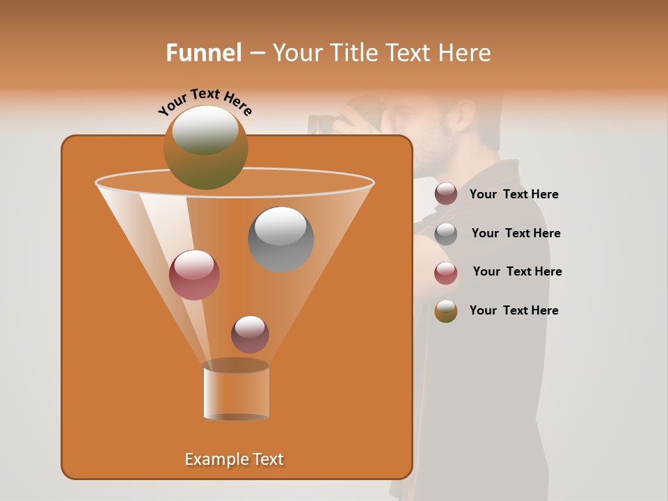 Single Photograph Gray PowerPoint Template