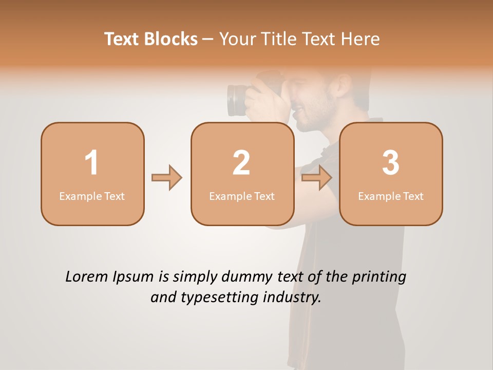 Single Photograph Gray PowerPoint Template