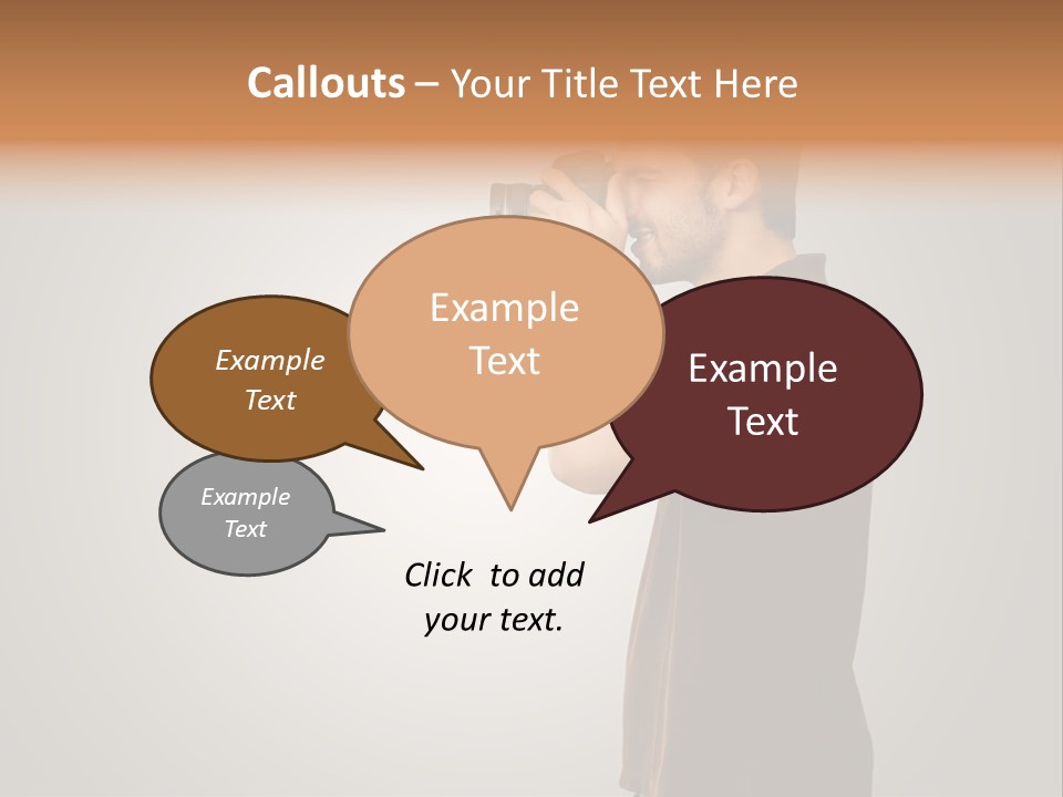 Single Photograph Gray PowerPoint Template