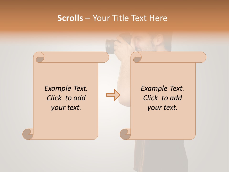 Single Photograph Gray PowerPoint Template