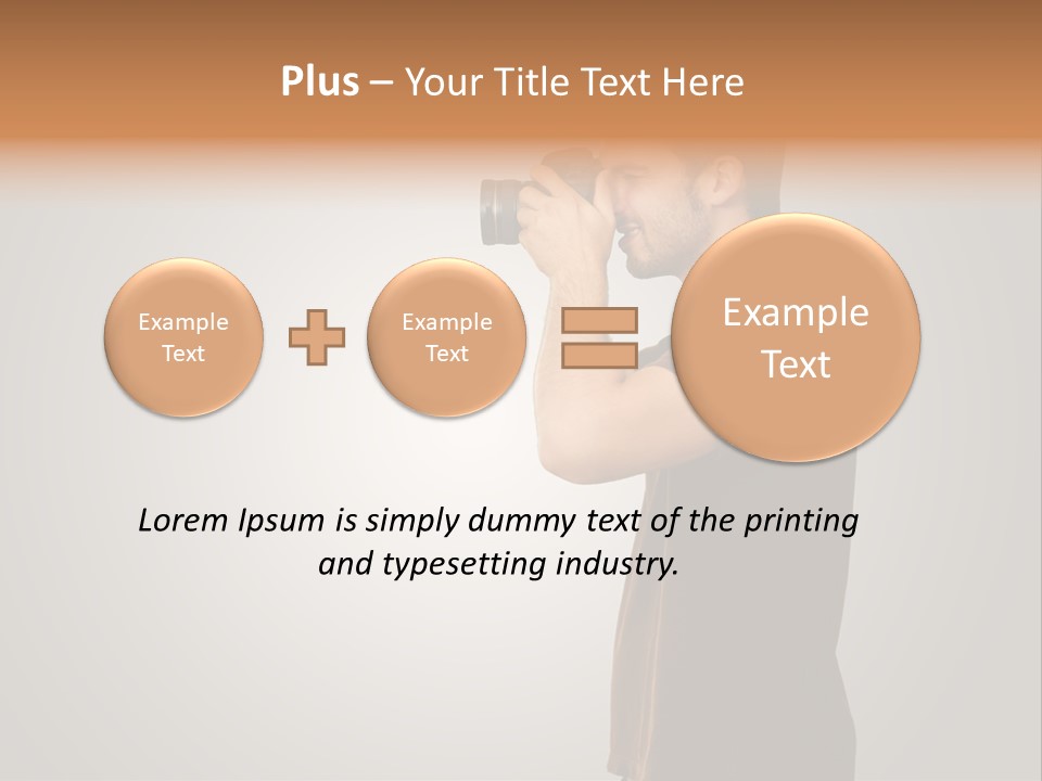 Single Photograph Gray PowerPoint Template