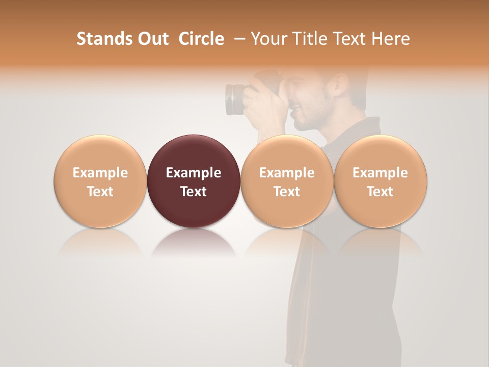 Single Photograph Gray PowerPoint Template