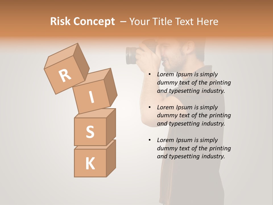 Single Photograph Gray PowerPoint Template