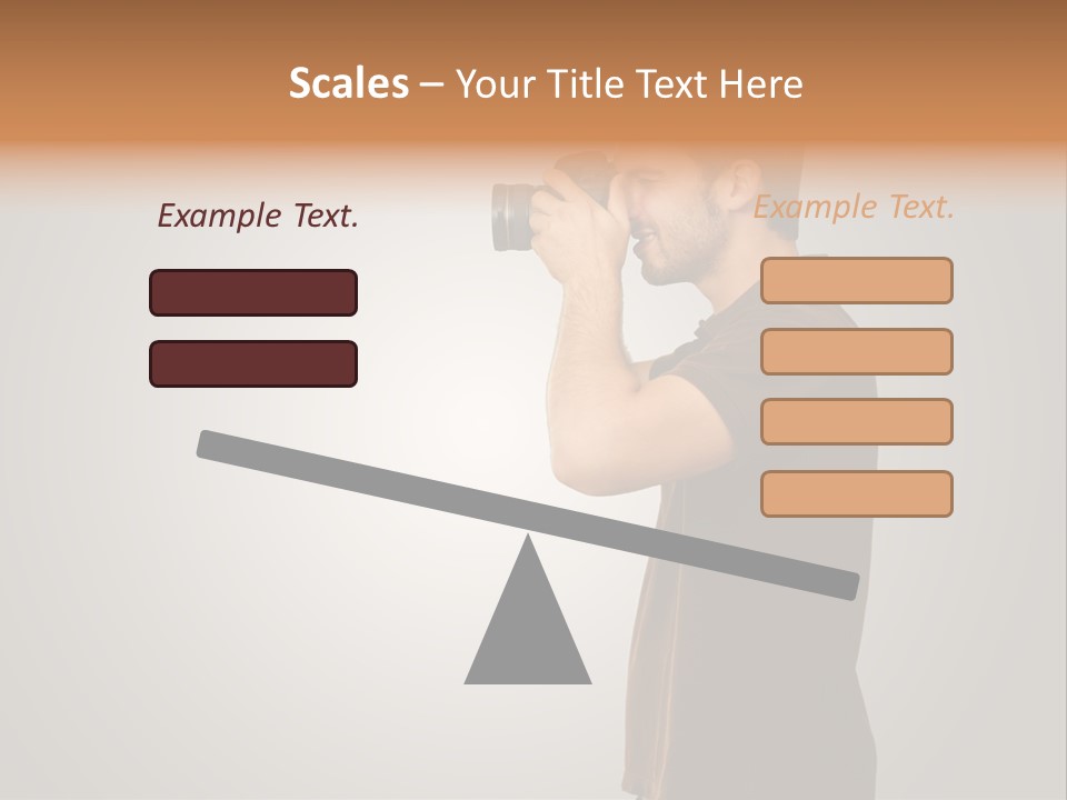 Single Photograph Gray PowerPoint Template