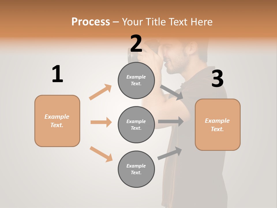 Single Photograph Gray PowerPoint Template