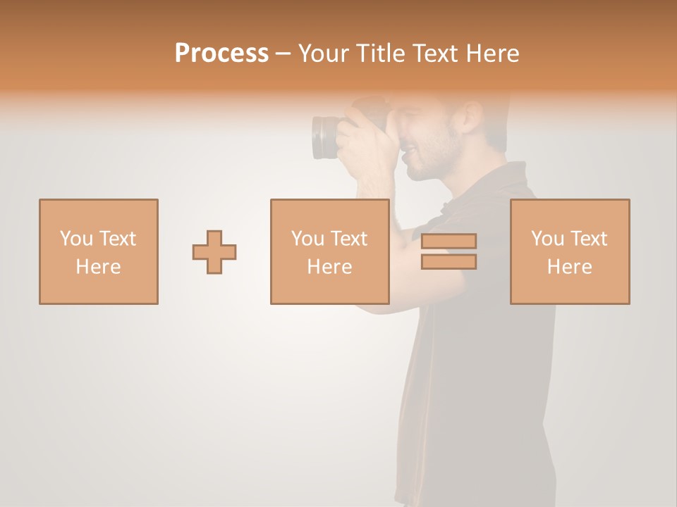 Single Photograph Gray PowerPoint Template