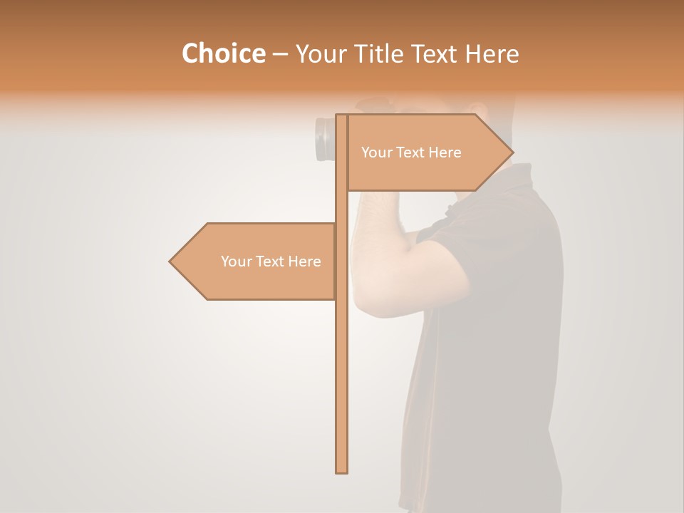 Single Photograph Gray PowerPoint Template