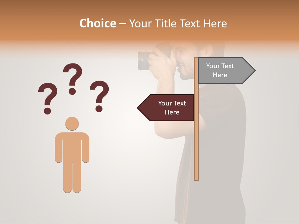 Single Photograph Gray PowerPoint Template