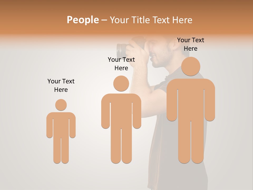 Single Photograph Gray PowerPoint Template