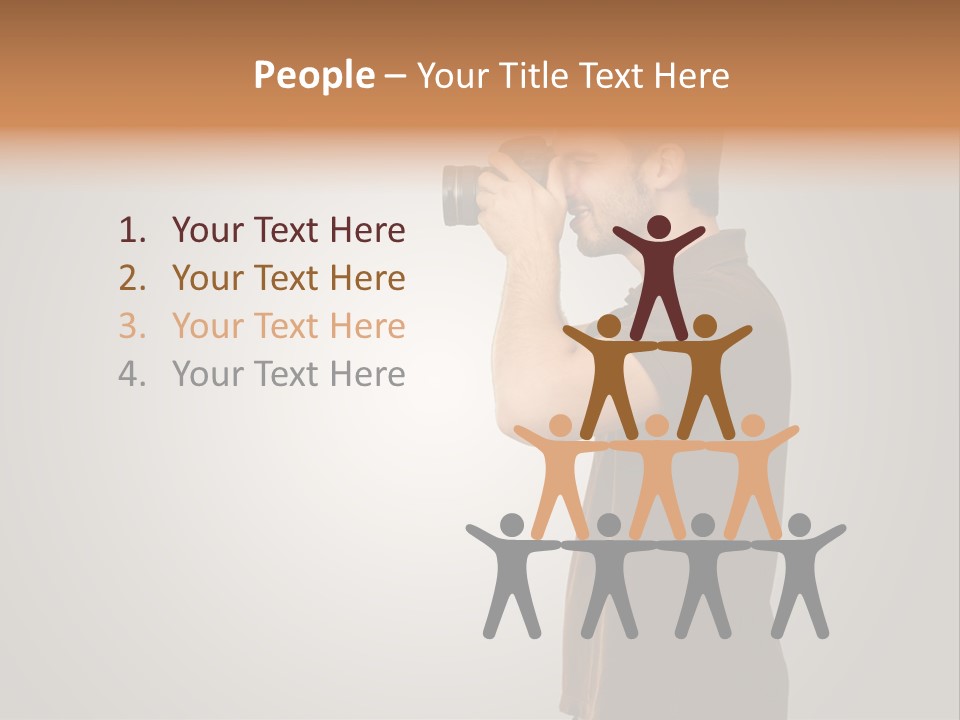 Single Photograph Gray PowerPoint Template