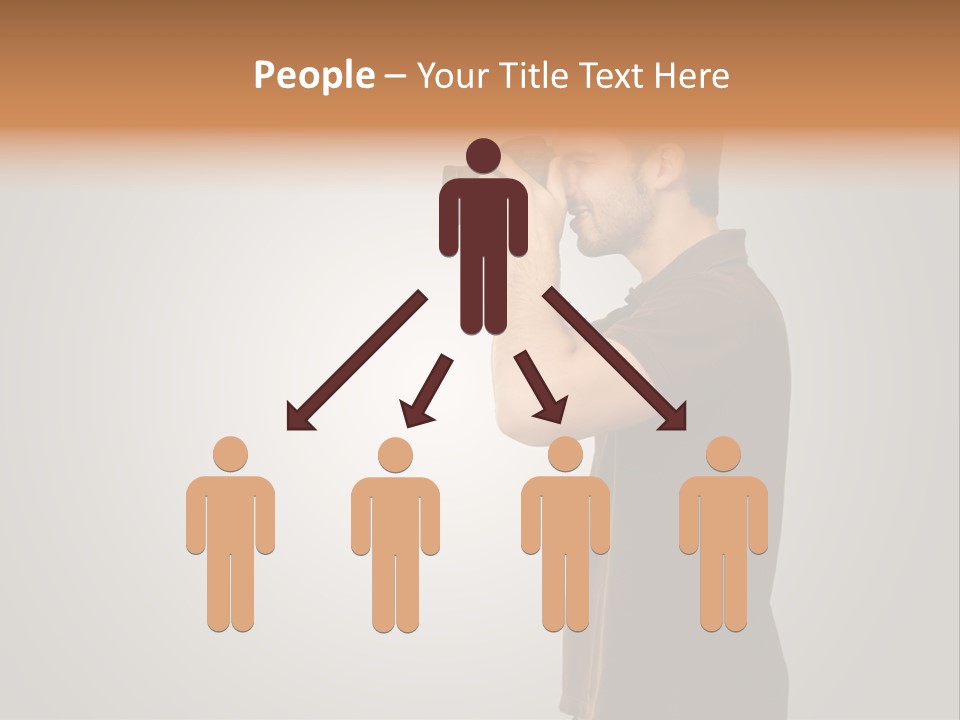 Single Photograph Gray PowerPoint Template