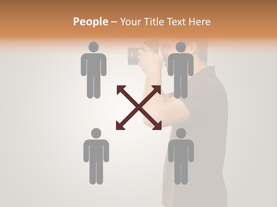 Single Photograph Gray PowerPoint Template