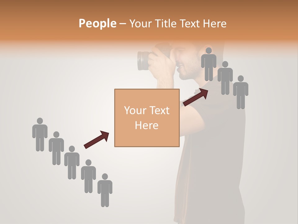 Single Photograph Gray PowerPoint Template