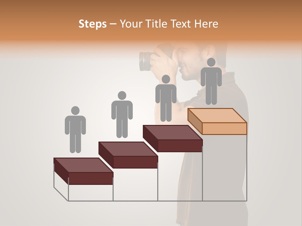 Single Photograph Gray PowerPoint Template