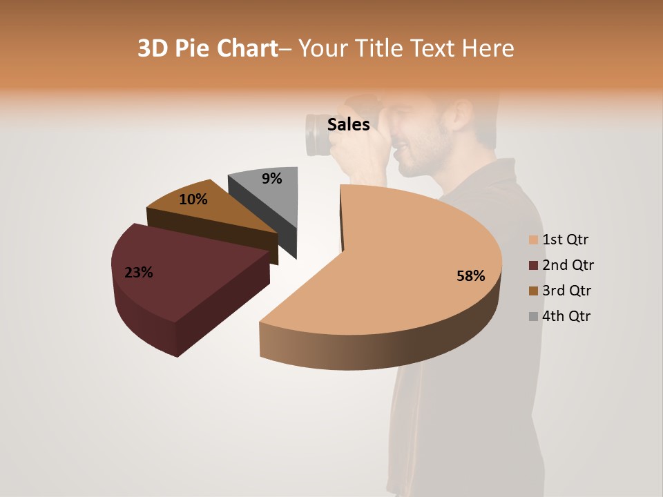 Single Photograph Gray PowerPoint Template