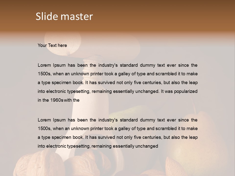 Food Alimentation Tree PowerPoint Template