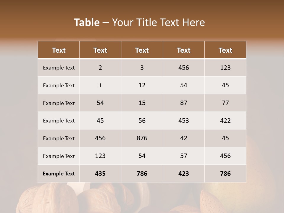 Food Alimentation Tree PowerPoint Template