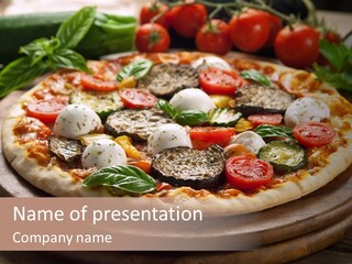 Gastronomy Dinner Ingredient PowerPoint Template