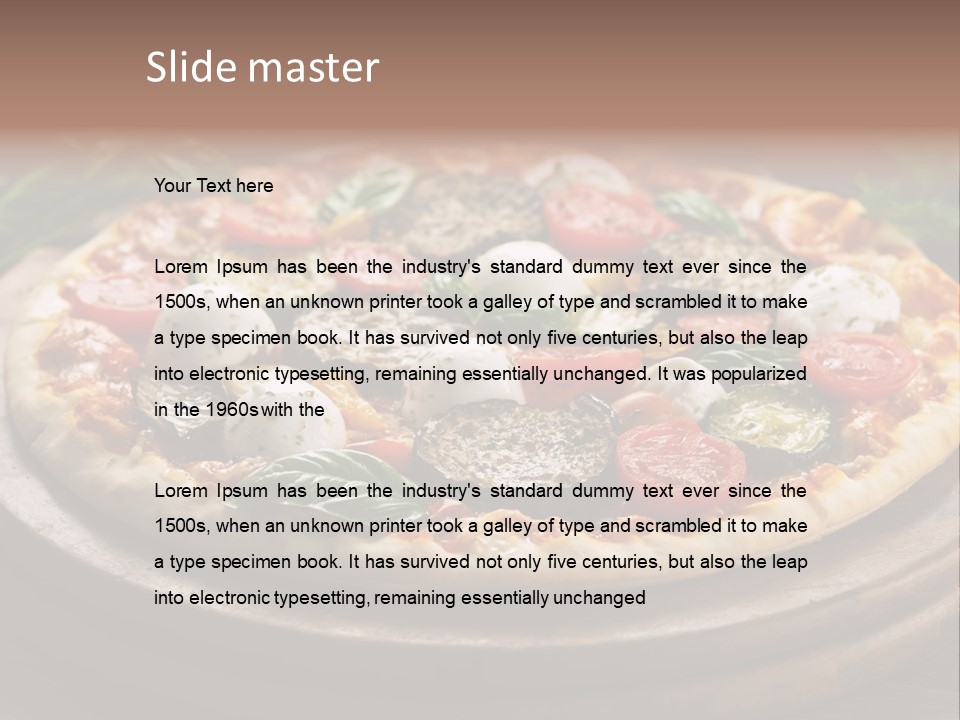 Gastronomy Dinner Ingredient PowerPoint Template