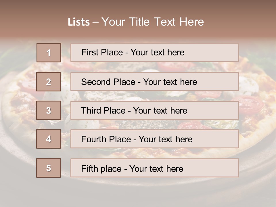 Gastronomy Dinner Ingredient PowerPoint Template
