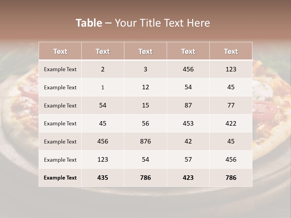 Gastronomy Dinner Ingredient PowerPoint Template