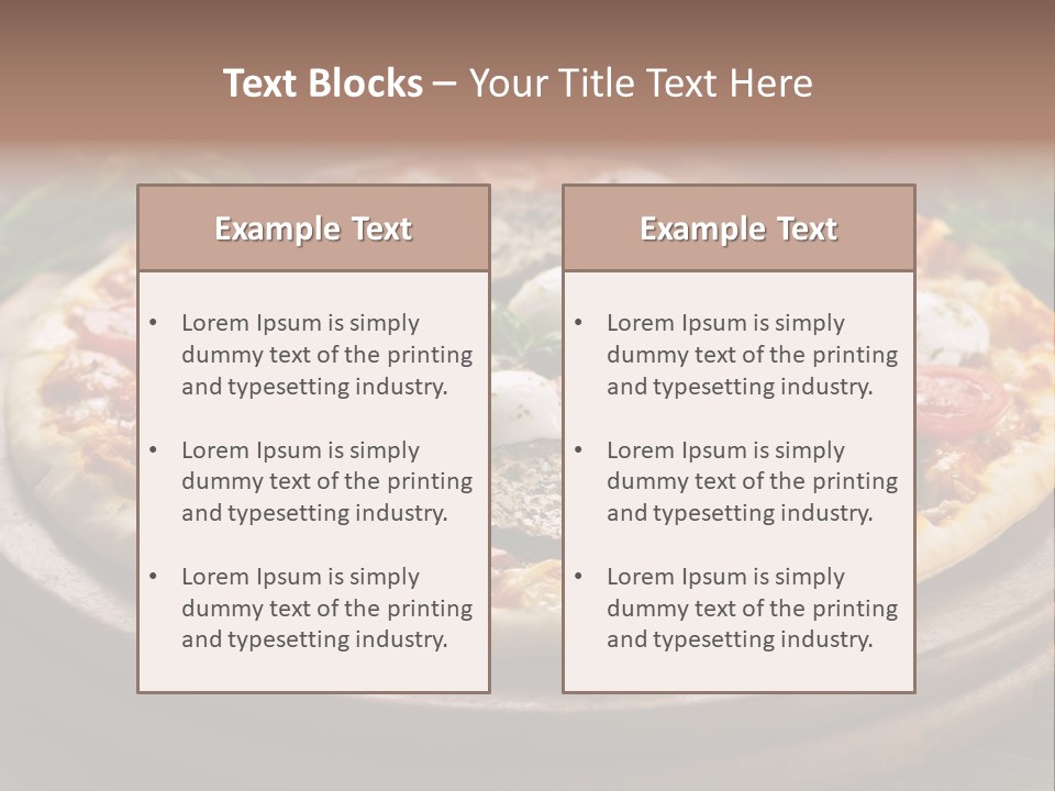 Gastronomy Dinner Ingredient PowerPoint Template