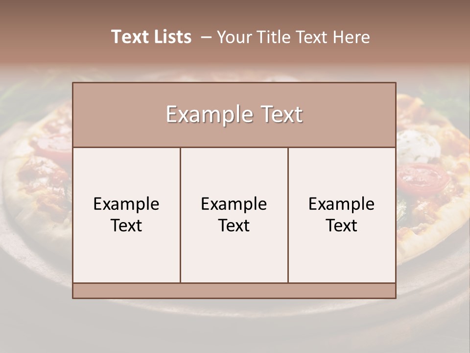 Gastronomy Dinner Ingredient PowerPoint Template