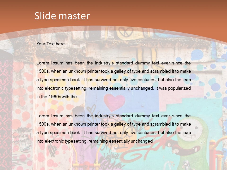 Paint Wall Illustration And Painting PowerPoint Template