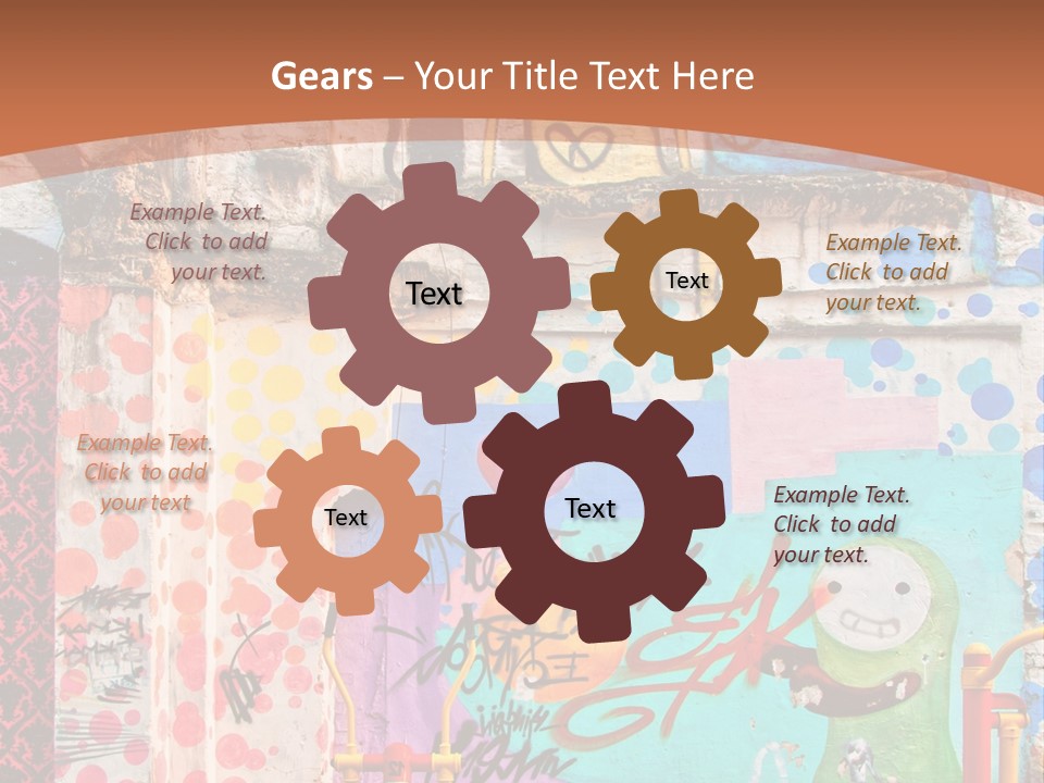 Paint Wall Illustration And Painting PowerPoint Template