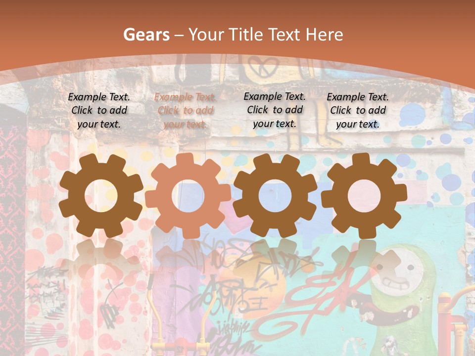 Paint Wall Illustration And Painting PowerPoint Template