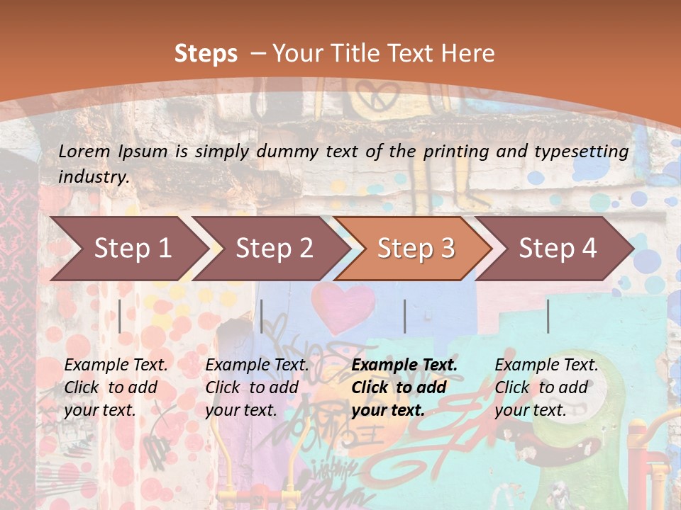 Paint Wall Illustration And Painting PowerPoint Template