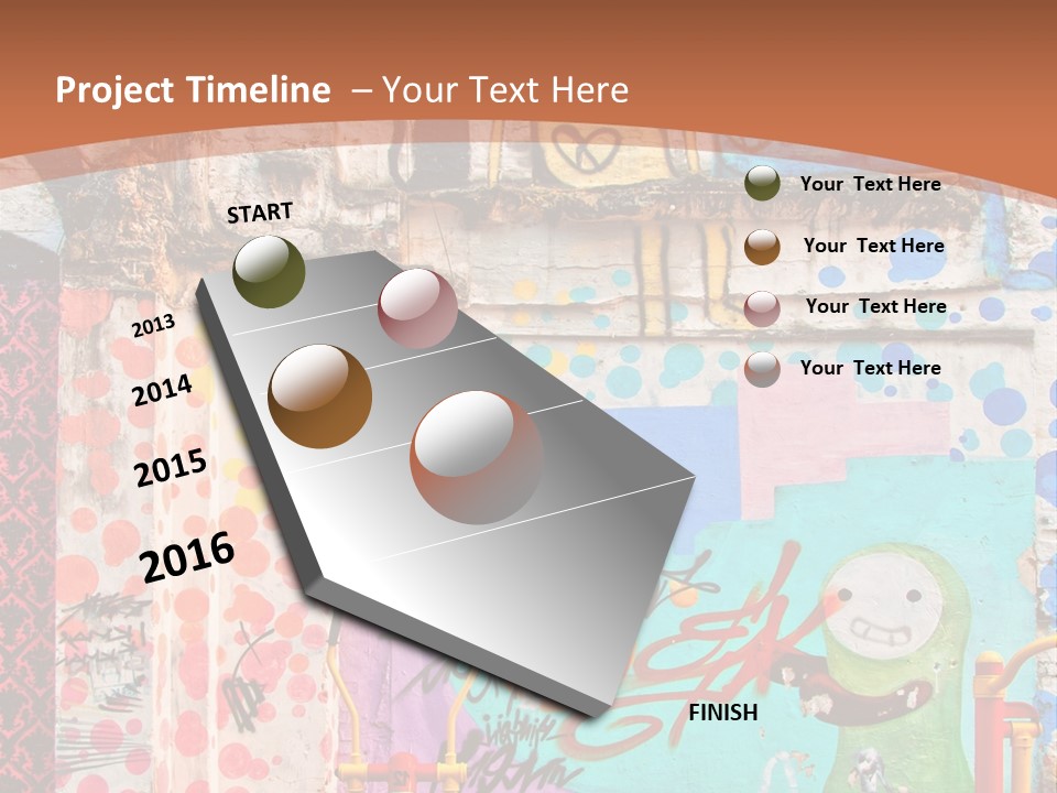 Paint Wall Illustration And Painting PowerPoint Template