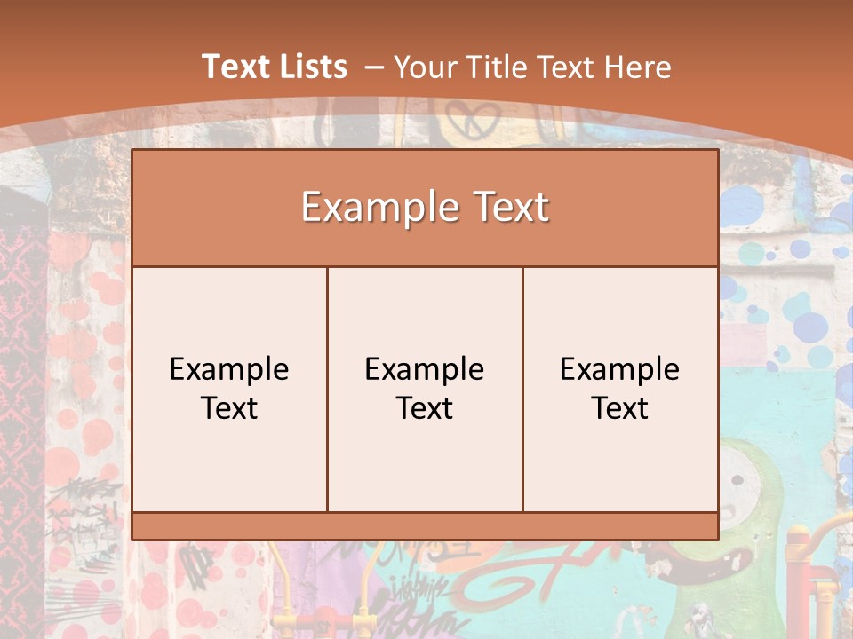 Paint Wall Illustration And Painting PowerPoint Template