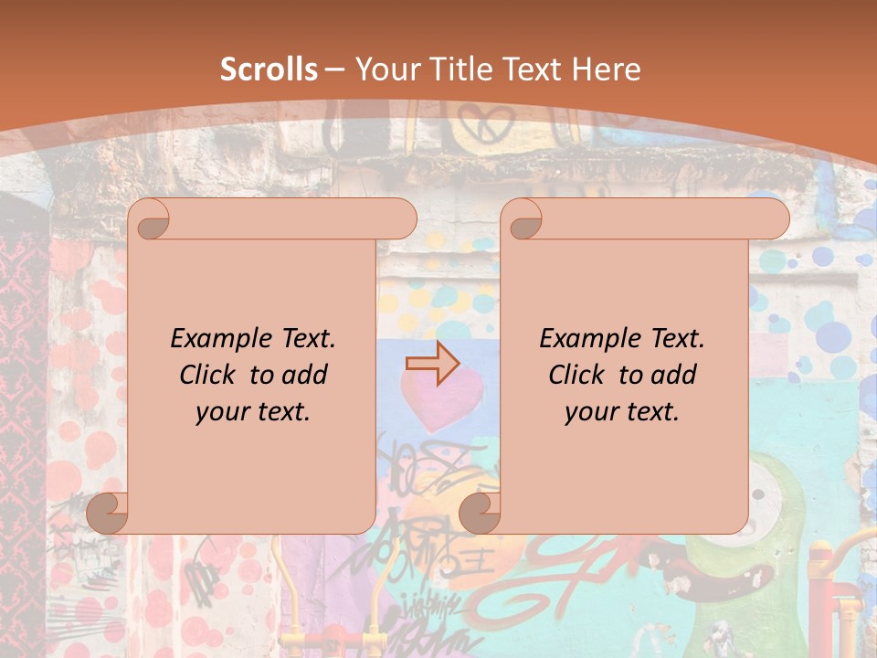 Paint Wall Illustration And Painting PowerPoint Template