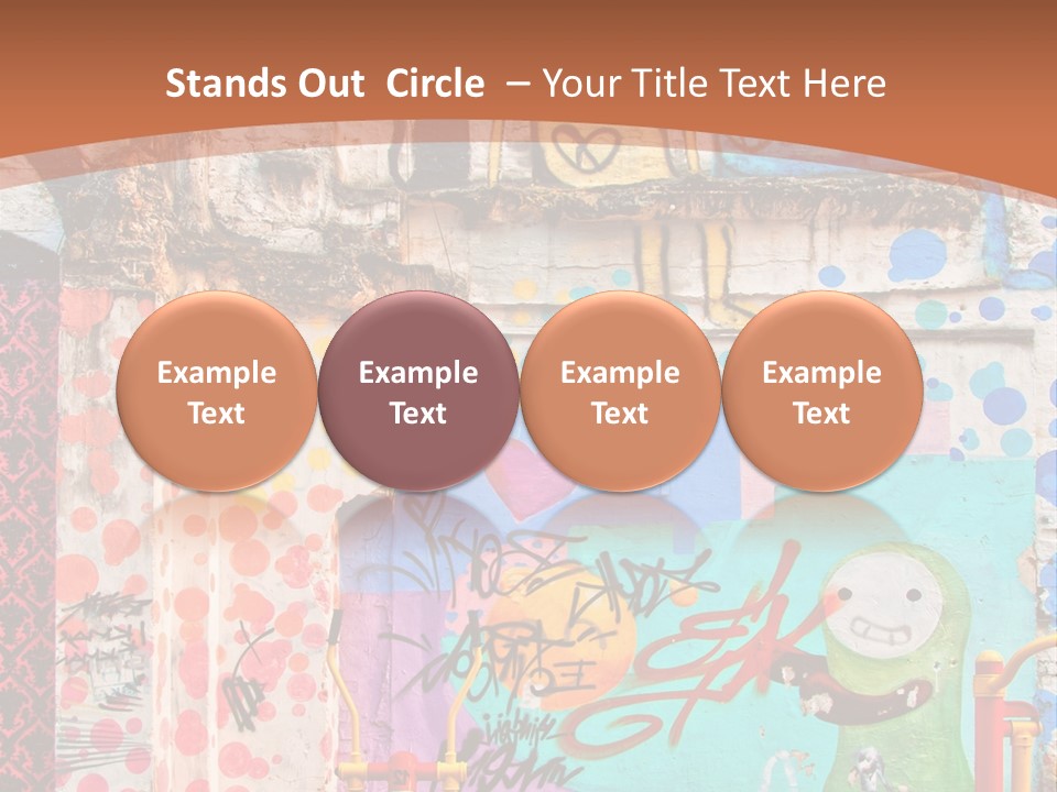 Paint Wall Illustration And Painting PowerPoint Template